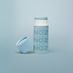 Load image into Gallery viewer, Full view of Nöz sunscreen stick in blue
